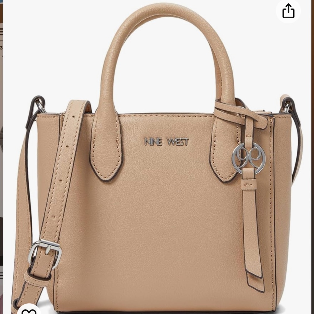 Nine West Maysenn Mini Crossbody in Barely Nude